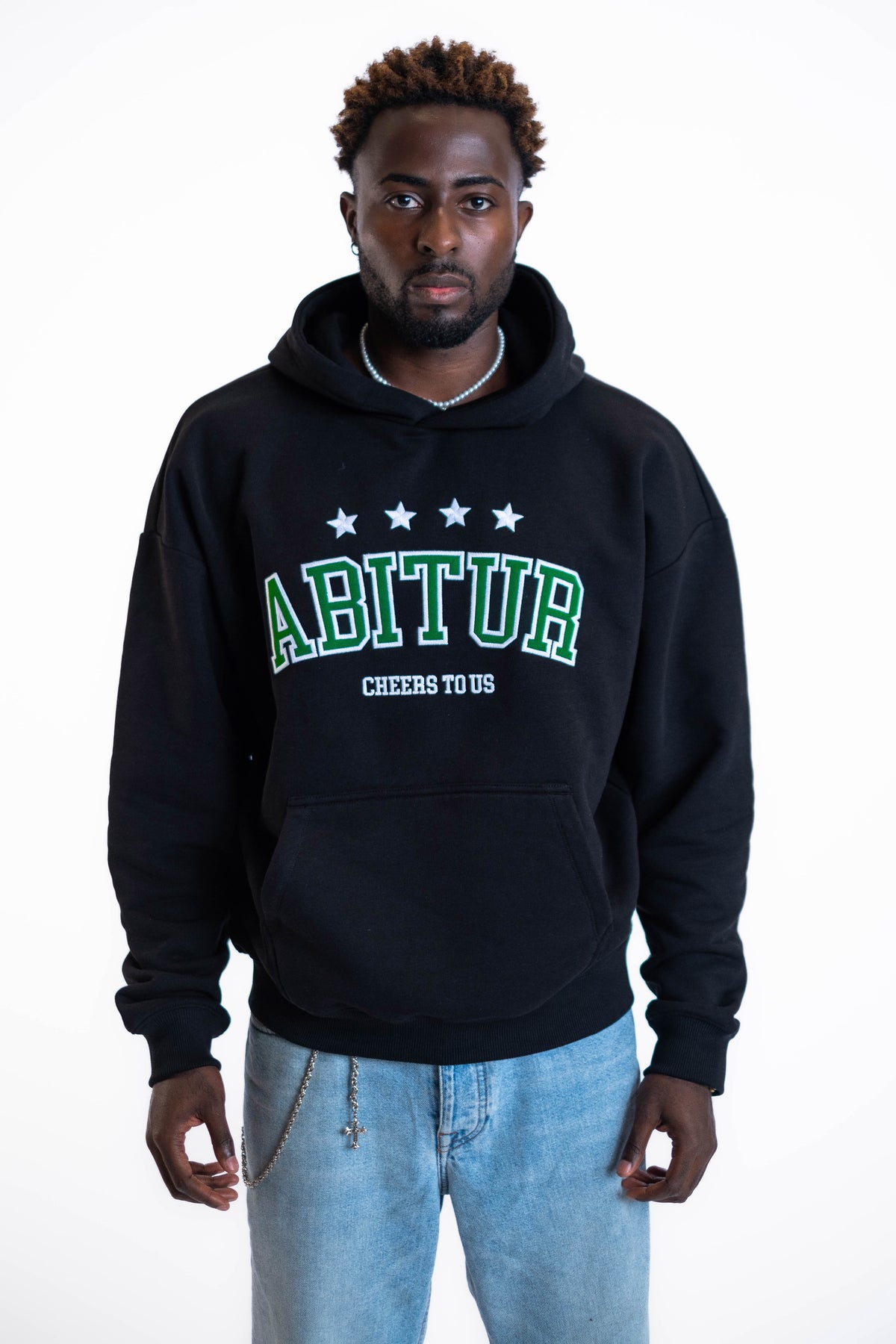 Oversize Hoodie „Abitur“ - Schwarz